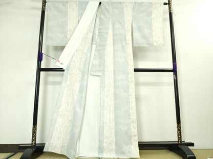 平和屋本店■極上　銀座越後屋　本塩沢　単衣　枝葉間道　逸品　DZAA3102kh5 - 平和屋