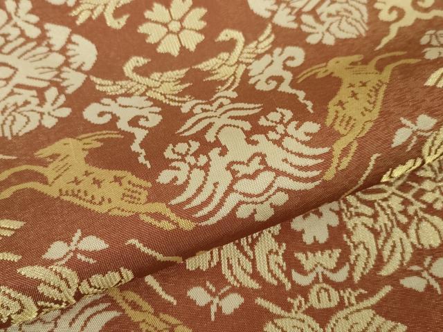 平和屋本店■最高級　人間国宝　北村武資　経錦　六通柄袋帯　遊鹿文　金糸　逸品　DZAA3121kh5 - 平和屋