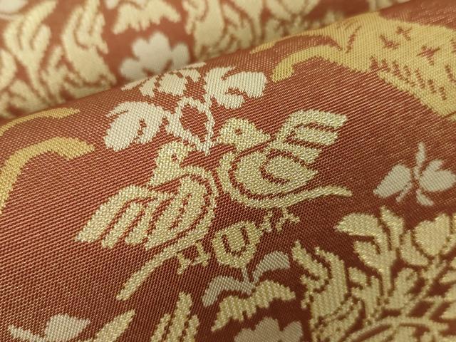 平和屋本店■最高級　人間国宝　北村武資　経錦　六通柄袋帯　遊鹿文　金糸　逸品　DZAA3121kh5 - 平和屋