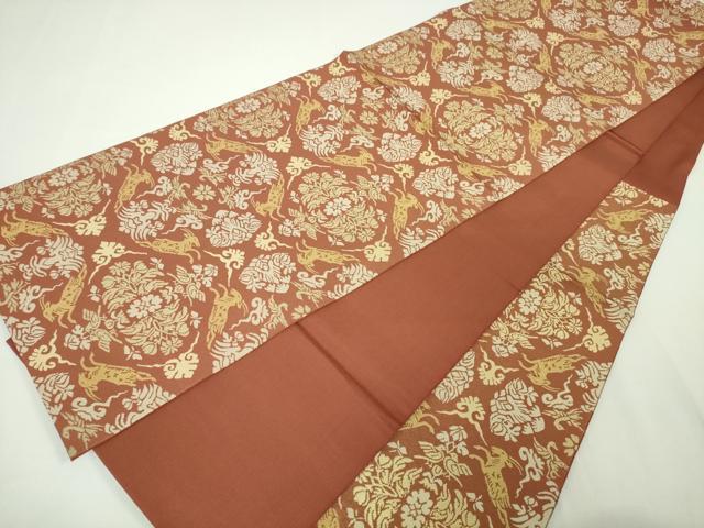 平和屋本店■最高級　人間国宝　北村武資　経錦　六通柄袋帯　遊鹿文　金糸　逸品　DZAA3121kh5 - 平和屋