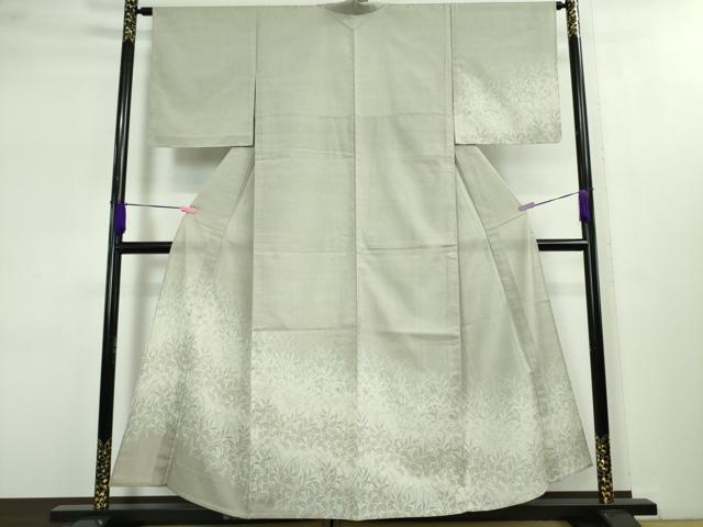 平和屋本店■極上　本塩沢　訪問着　単衣　草葉文　逸品　未使用　DZAA3144kh5 - 平和屋
