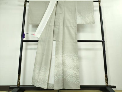 平和屋本店■極上　本塩沢　訪問着　単衣　草葉文　逸品　未使用　DZAA3144kh5 - 平和屋