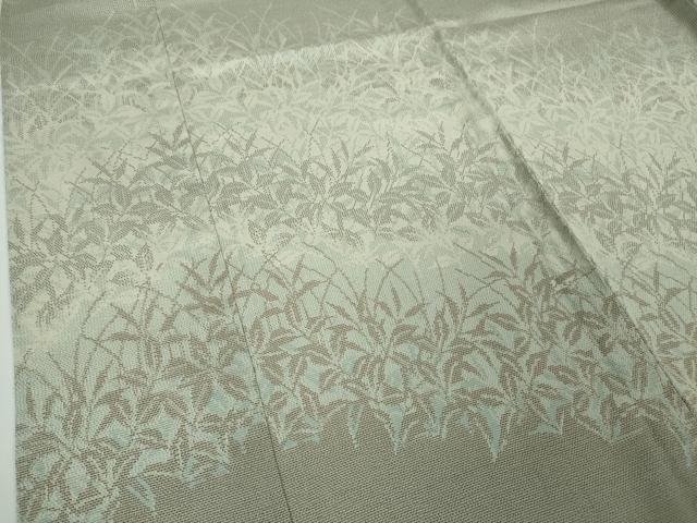 平和屋本店■極上　本塩沢　訪問着　単衣　草葉文　逸品　未使用　DZAA3144kh5 - 平和屋
