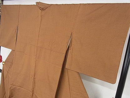 平和屋本店■希少　山下八百子　本場黄八丈　市松綾織　紬　正絹　逸品　DZAA3153kh5 - 平和屋