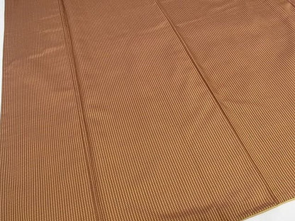 平和屋本店■希少　山下八百子　本場黄八丈　市松綾織　紬　正絹　逸品　DZAA3153kh5 - 平和屋