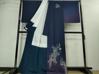 平和屋本店■極上　 金彩友禅　卓越技能者・名工・和田光正　訪問着　洋花文　暈し染め　金銀彩　やまと誂製　逸品　未使用　DZAA3166kh5