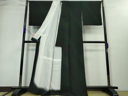 平和屋着物●極上　前田仁仙　仁仙更紗　小紋　暈し染め　鬼しぼ縮緬　さが美扱い　逸品　DZAA3184kh6