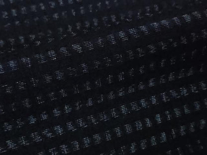平和屋本店■極上 本場結城紬 重要無形文化財 縮織 奥順謹製 高機 手織 糸:小林シゲ 絣:鈴木良一 織:鈴木康子 証紙付き　逸品　DZAA3277kh5