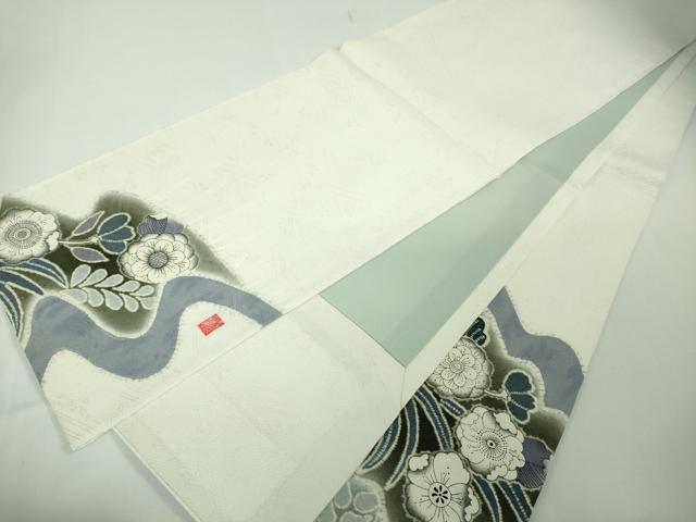 平和屋本店■希少　藤娘きぬたや　袋帯　辻ヶ花　銀通し地　落款有り　逸品　未使用　DZAA3326kh5