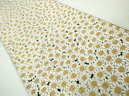 平和屋本店■極上　西陣　河合美術織物謹製　六通柄袋帯　唐織　菊尽くし　金糸　逸品　DZAA3330kh5