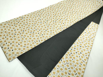 平和屋本店■極上　西陣　河合美術織物謹製　六通柄袋帯　唐織　菊尽くし　金糸　逸品　DZAA3330kh5