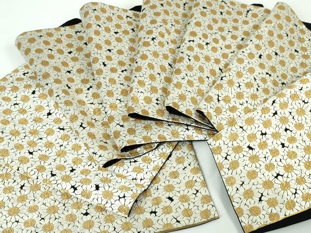 平和屋本店■極上　西陣　河合美術織物謹製　六通柄袋帯　唐織　菊尽くし　金糸　逸品　DZAA3330kh5