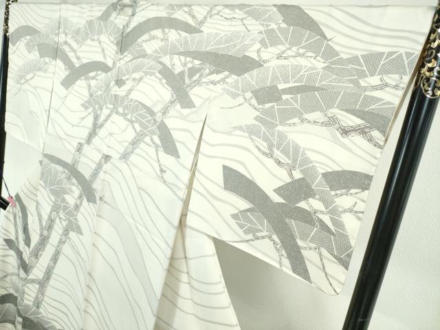 平和屋本店●極上　京友禅作家　山科春宣　訪問着　老松　逸品　未使用　DZAA3347kh6