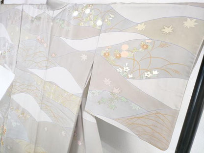 平和屋本店■極上　創業460年・千總　訪問着　刺繍　吉祥花文　金彩　逸品　DZAA3352kh5
