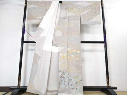 平和屋本店■極上　創業460年・千總　訪問着　刺繍　吉祥花文　金彩　逸品　DZAA3352kh5