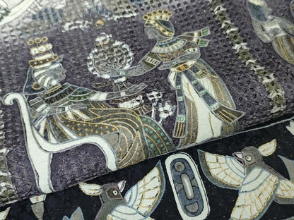 平和屋本店■極上　中国三大刺繍 スワトウ刺繍 汕頭刺繍 総刺繍　訪問着　古代人物壁画文様　暈し染め　金糸　金通し地　逸品　DZAA3356kh5