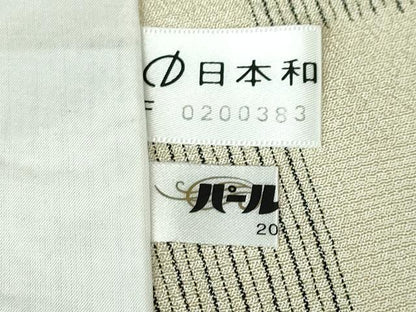 平和屋本店■極上　本塩沢　単衣　市松文様　逸品　DZAA3359kh5
