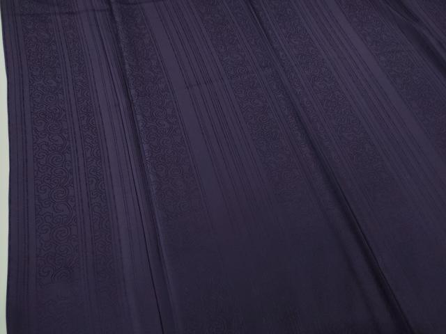 平和屋本店▽極上 男性 山口静樹 山口美術織物 御衣 岡重コレクション 上代玉紬 単衣 唐草間道 桑の実色 逸品 未使用 DZAA3370kh5