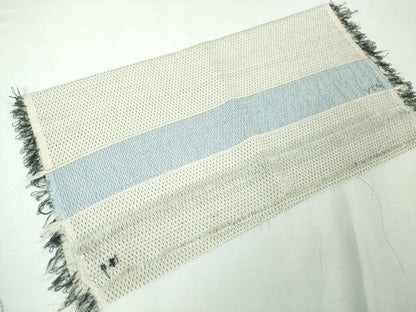 平和屋本店▽極上 白鷹お召 単衣 反端付き 逸品 未使用 DZAA3379kh5