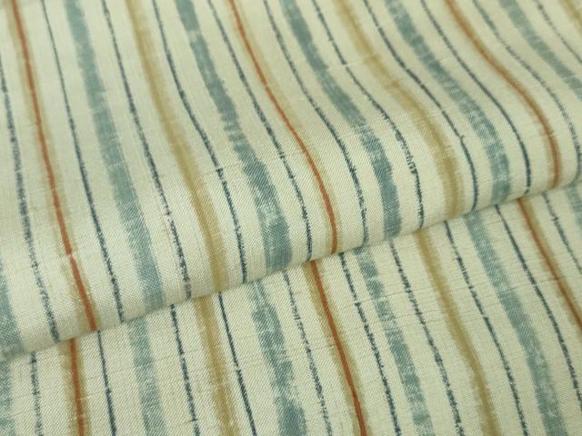 平和屋本店■極上　染司よしおか　五代目　吉岡幸雄　紬　縞　逸品　未使用　DZAA3384kh5