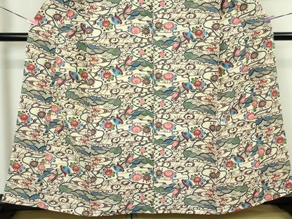 平和屋本店■最高級　城間栄順　本場琉球紅型　小紋　花鳥文　逸品　未使用　DZAA3408kh5 - 平和屋