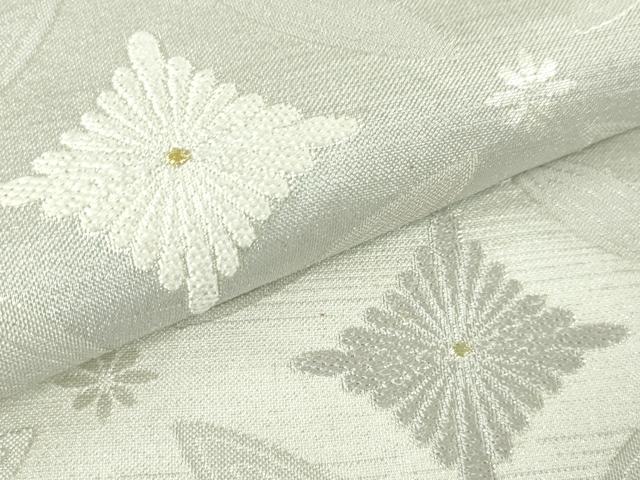 平和屋本店■極上　六通柄袋帯　スリーシーズン帯　唐織　七宝菊菱文　金銀糸　逸品　DZAA3432kh5 - 平和屋