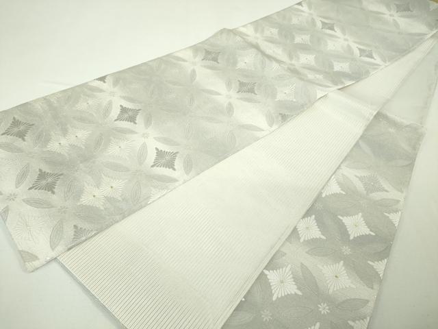 平和屋本店■極上　六通柄袋帯　スリーシーズン帯　唐織　七宝菊菱文　金銀糸　逸品　DZAA3432kh5 - 平和屋