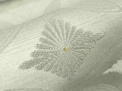 平和屋本店■極上　六通柄袋帯　スリーシーズン帯　唐織　七宝菊菱文　金銀糸　逸品　DZAA3432kh5 - 平和屋