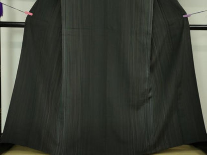 平和屋本店■極上　本塩沢　やまだ織　100色　単衣　阿部芳子・作　証紙付き　逸品　未使用　DZAA3482kh5
