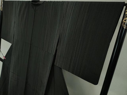 平和屋本店■極上　本塩沢　やまだ織　100色　単衣　阿部芳子・作　証紙付き　逸品　未使用　DZAA3482kh5