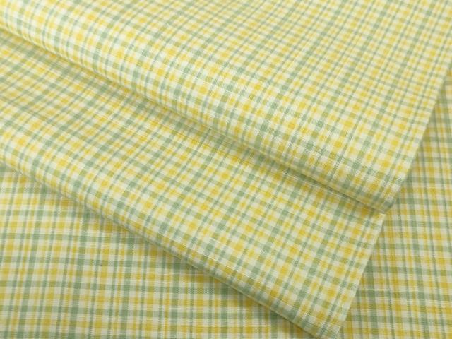 平和屋本店▽極上　紬　単衣　格子　逸品　DZAA3492kh5