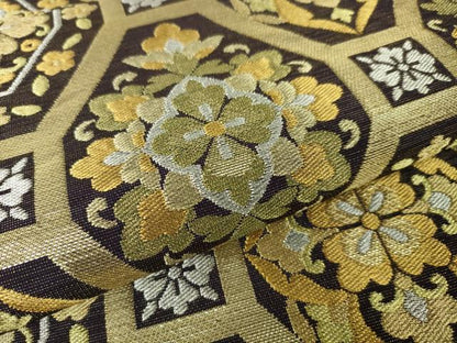 平和屋本店■極上　西陣　川島織物　六通柄　本袋帯　蜀江花文　金銀糸　逸品　DZAA3532kh5