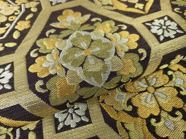 平和屋本店■極上　西陣　川島織物　六通柄　本袋帯　蜀江花文　金銀糸　逸品　DZAA3532kh5