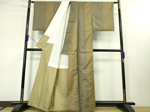 平和屋本店■極上　本場黄八丈　まるまなこ　紬　間道　逸品　DZAA3577kh5