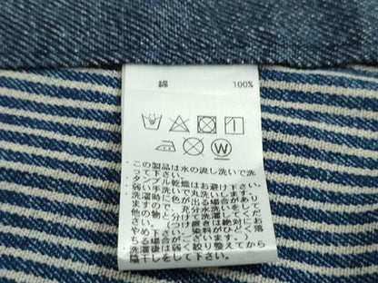 平和屋本店■極上　デニム　単衣　片身替わり　綿　逸品　DZAA3585kh5