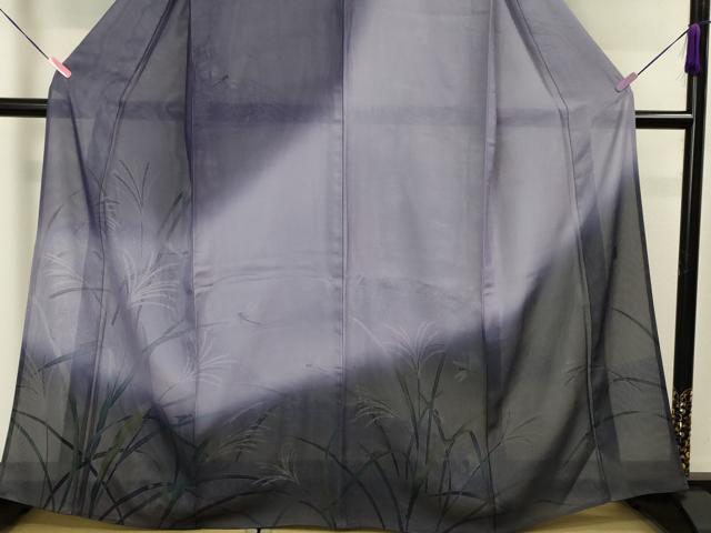平和屋本店▽極上 訪問着 無双 紗×絽 友禅 作家物 飛風高原 暈し染め 逸品 DZAA3586kh5