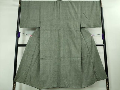 平和屋本店■極上 男性 本場結城紬 重要無形文化財 アンサンブル・長襦袢セット 羽裏・風神雷神　高島屋扱い　証紙付き　逸品　DZAA3614kh5