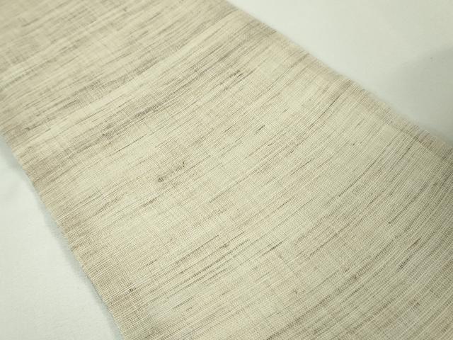 平和屋本店■極上　夏物　両面　半幅帯　麻　暈し染め　逸品　未使用　DZAA3663kh5