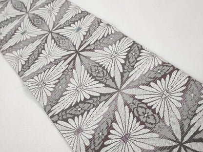 平和屋本店■極上　両面　半幅帯　モール　花唐草文　逸品　未使用　DZAA3676kh5