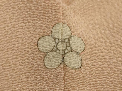 平和屋本店●極上 京都祇園の老舗 ぎをん齋藤 訪問着 駒刺繍 総刺繍 花籠 吹寄せ 洗柿色地 鬼しぼ縮緬 金糸 逸品 DZAA3704kh5