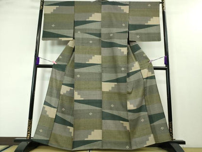 平和屋本店▽極上 Maru Factory 丸山正 紬 単衣 逸品 DZAA3705kh5