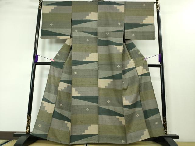 平和屋本店▽極上 Maru Factory 丸山正 紬 単衣 逸品 DZAA3705kh5