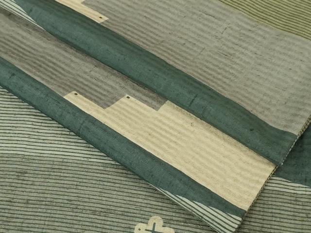 平和屋本店▽極上 Maru Factory 丸山正 紬 単衣 逸品 DZAA3705kh5