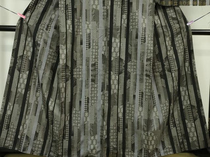 平和屋本店●極上 本場大島紬 12マルキ 十八算 古代染色純泥染 名物裂 永長織物謹製 証紙付き 逸品 DZAA3708kh5