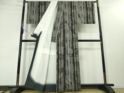 平和屋本店●極上 本場大島紬 12マルキ 十八算 古代染色純泥染 名物裂 永長織物謹製 証紙付き 逸品 DZAA3708kh5