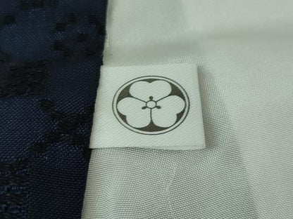 平和屋本店●超希少 男性 日本工芸会正会員 秋山眞和 綾の手紬 手織 本藍染 逸品 DZAA3710kh5
