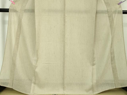 平和屋本店■希少　夏物　結城紬　夏結城　奥順謹製　織・青木静子　証紙付き　逸品　未使用　DZAA3719kh5