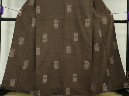 平和屋本店■希少 本場結城紬 重要無形文化財 池田重子コレクション  奥順謹製 緯絣 石川五男作 憲法色地 鑑定証・証紙付 逸品 DZAA3722kh5