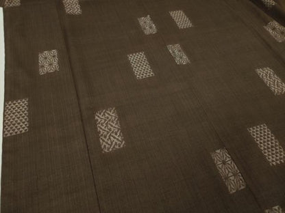 平和屋本店■希少 本場結城紬 重要無形文化財 池田重子コレクション  奥順謹製 緯絣 石川五男作 憲法色地 鑑定証・証紙付 逸品 DZAA3722kh5