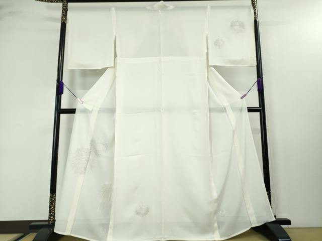 平和屋本店■極上　夏物　訪問着　絽　総刺繍　花火　象牙色地　逸品　DZAA3724kh5
